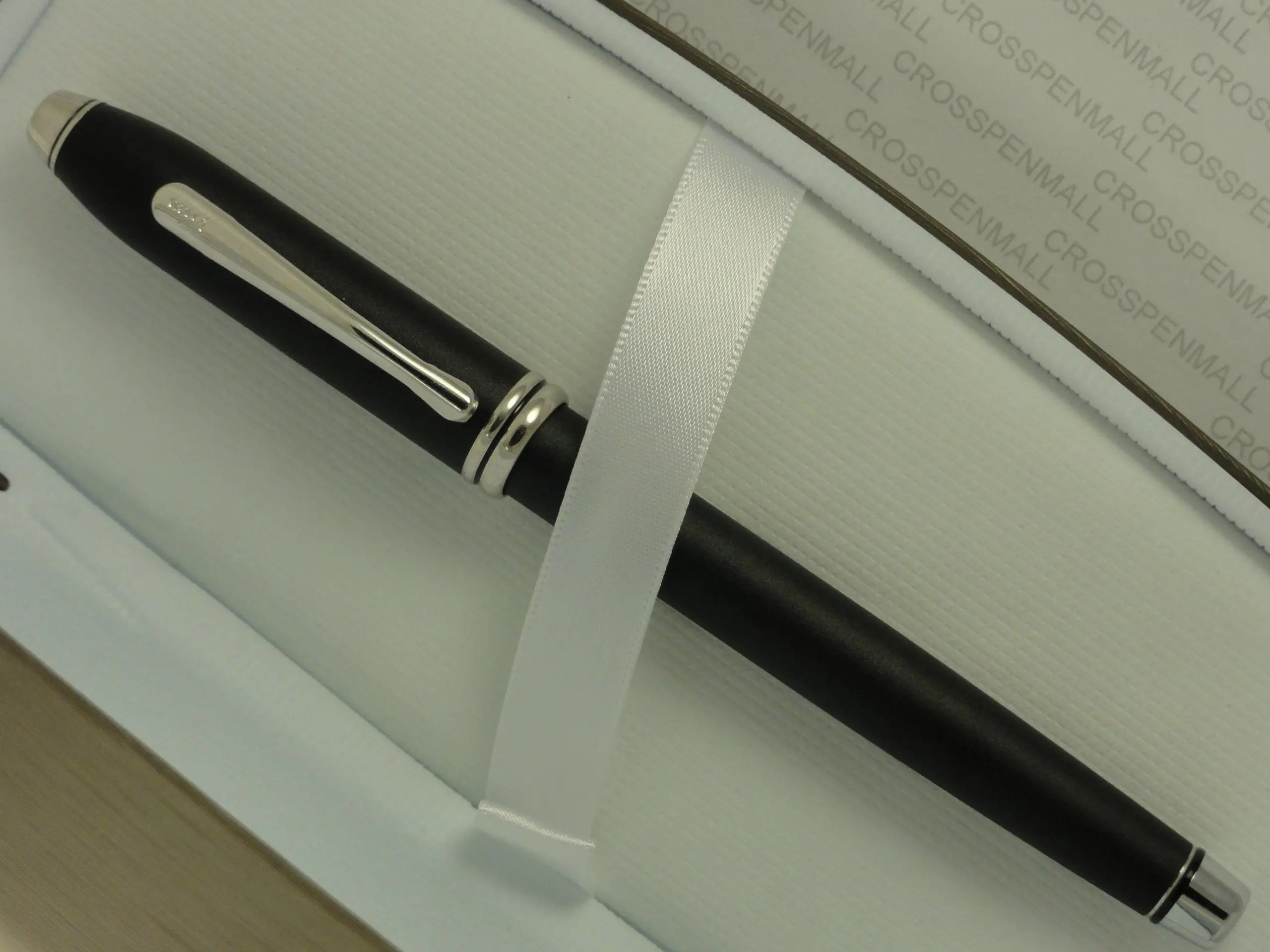 Cross Made in the USA Townsend Satin Cosmos Black and Rhodium Rollerball Pen My Store