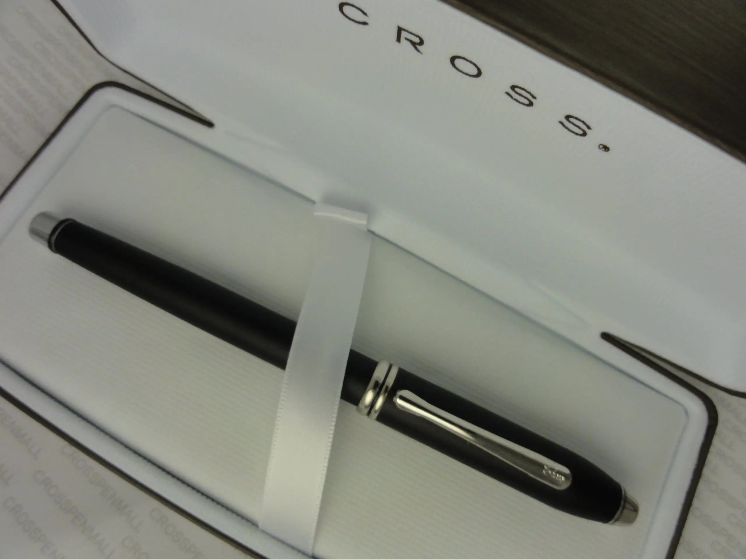 Cross Made in the USA Townsend Satin Cosmos Black and Rhodium Rollerball Pen My Store