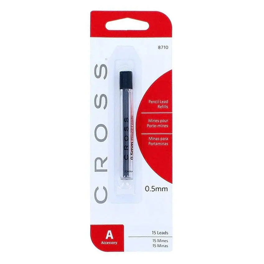 Cross Mechanical Pencil Lead Refills, 0.5mm point, Grey, 15-Count, 1-Pack (8710) - crosspenmall.com