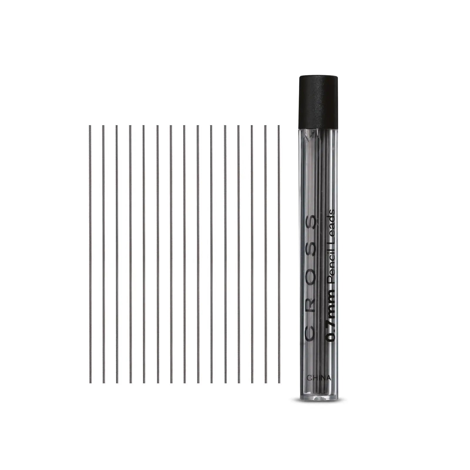 Cross Mechanical Pencil Lead Refills, 0.7mm point, Grey, 15-Count, 1-Pack (8742) - crosspenmall.com