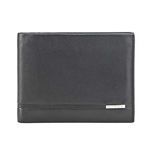 Cross Mens Leather Bifold Wallet with Removable Credit Card Case (Black) Cross