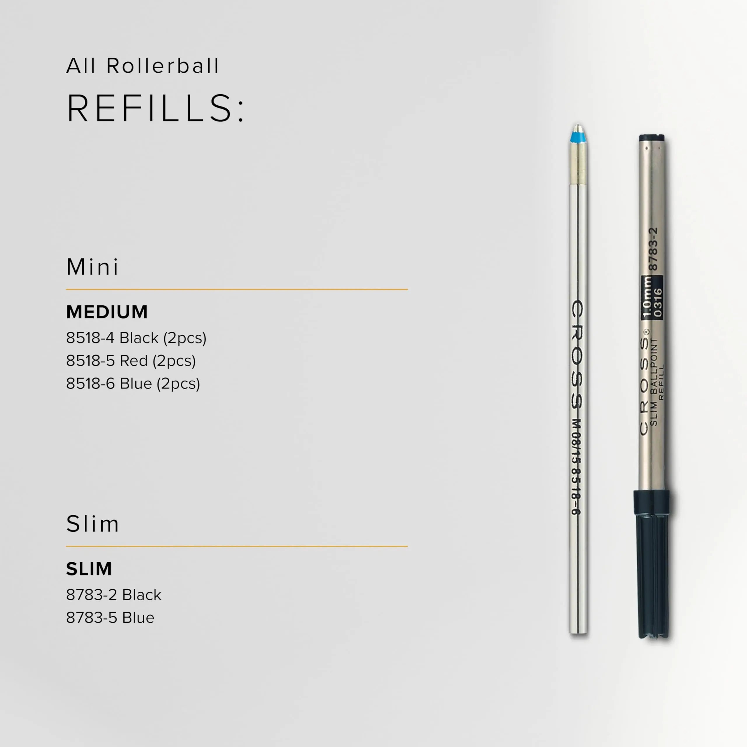Cross Micro Medium Ball Pen Refill crosspenmall.com