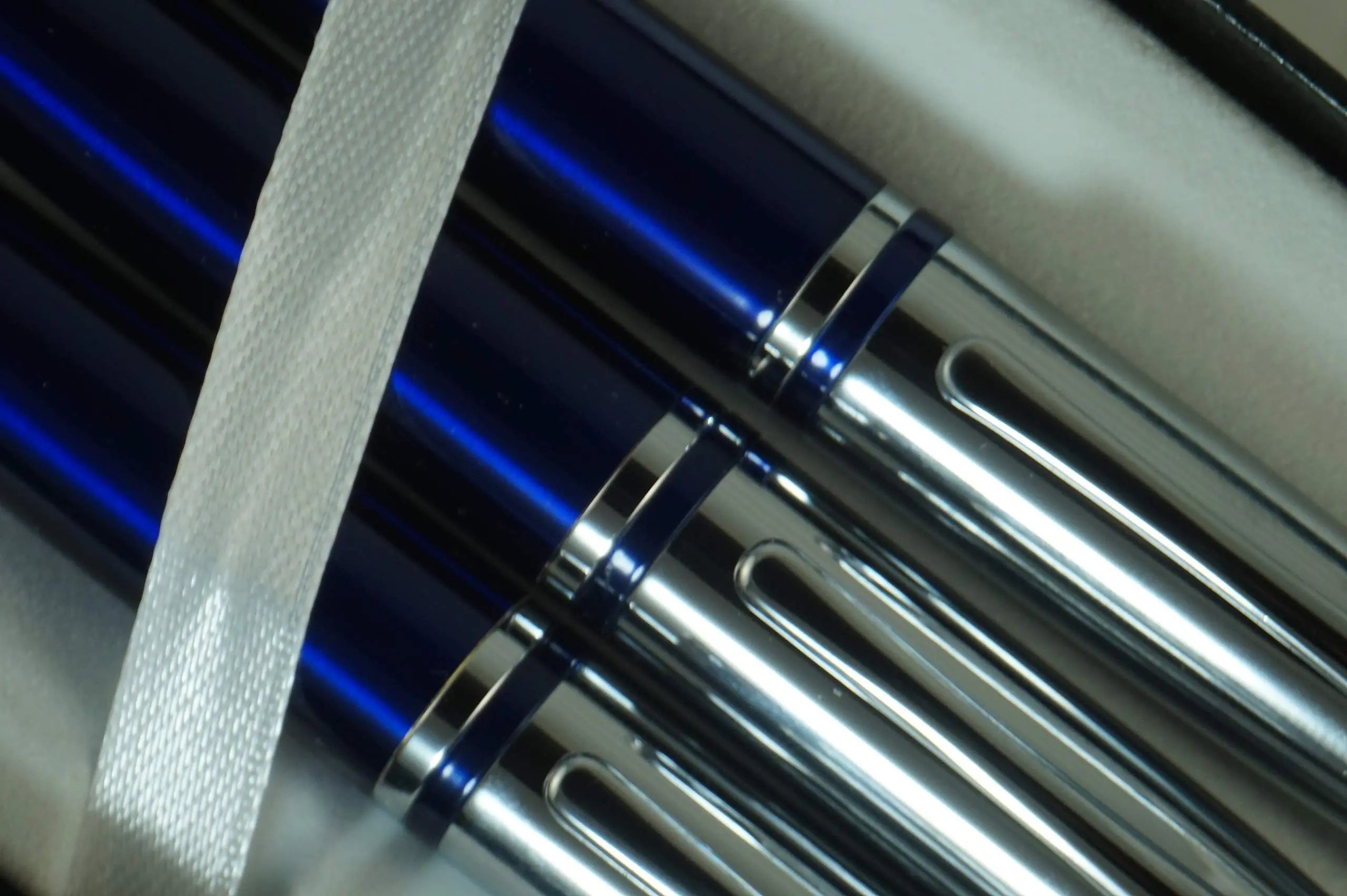 Cross Midnight Blue, polished Appointments signature mid Band Trio of Calaise Selectip Black Gel Ink Rollerball pen,Ballpoint Pen and Pencil set. A Great Quality Gift Pen for Anyone. - crosspenmall.com