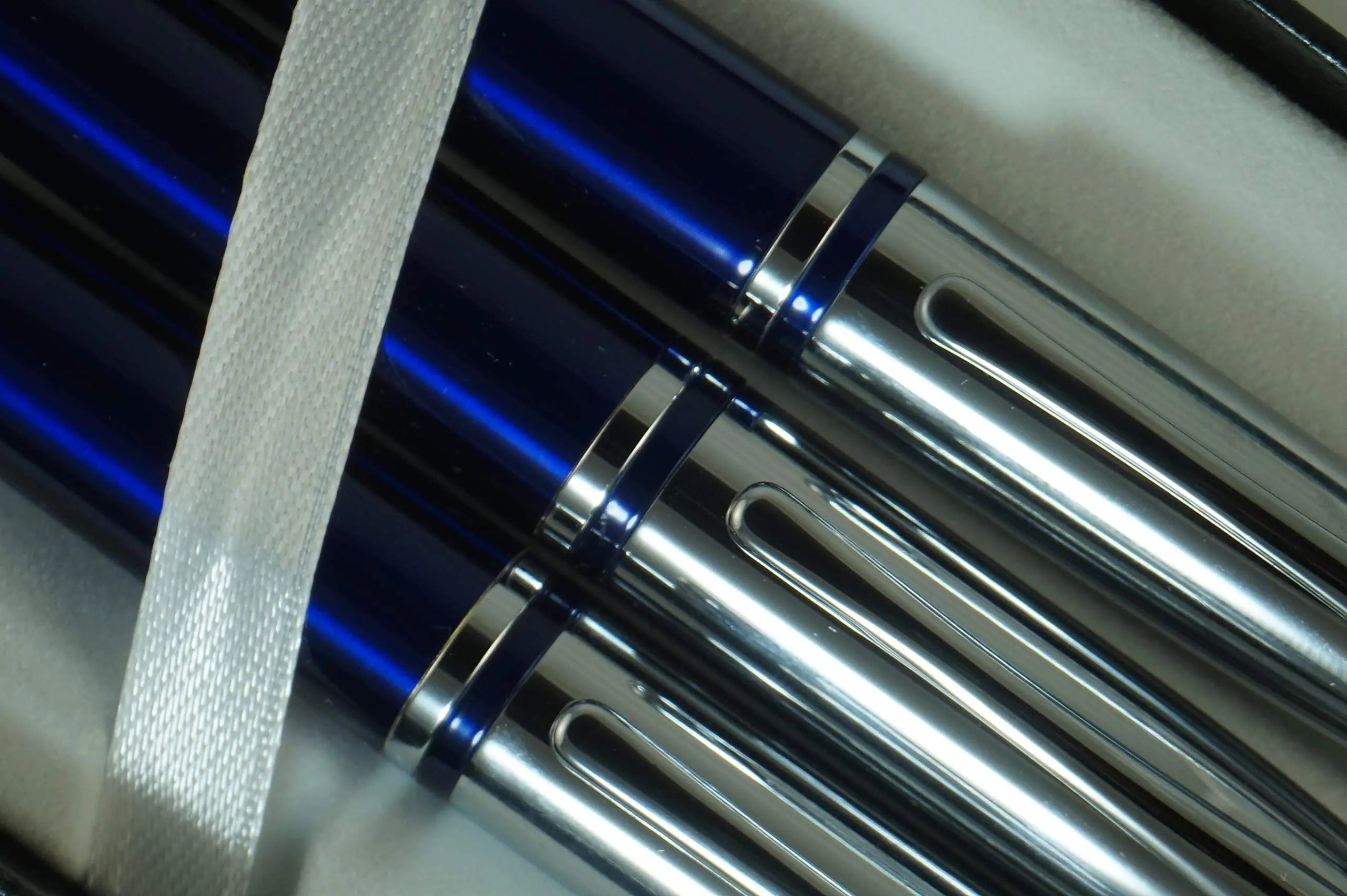 Cross Midnight Blue, polished Appointments signature mid Band Trio of Calaise Selectip Black Gel Ink Rollerball pen,Ballpoint Pen and Pencil set. A Great Quality Gift Pen for Anyone. - crosspenmall.com