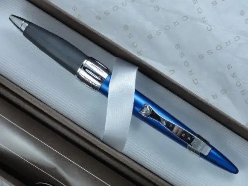 Cross Morph Matte Electric Blue with Adjustable Grip and Polish Appointment Ball-Point Pen Cross