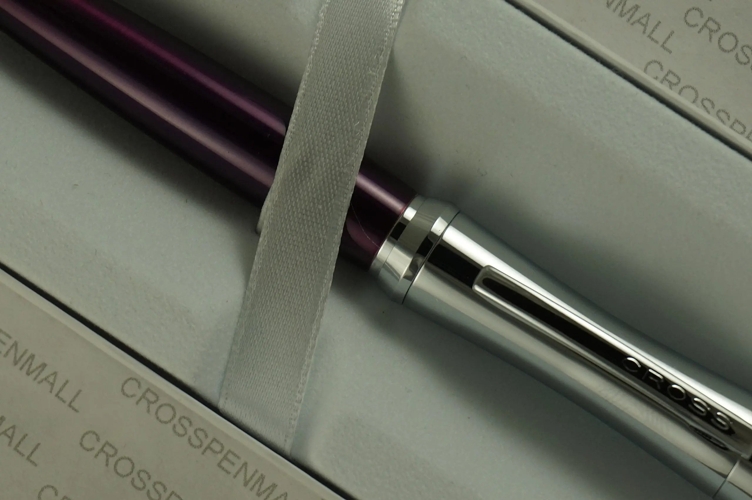 Cross Parasol Curves with Polished Chrome Appointments and Tender Purple Barrel Ballpoint Pen - crosspenmall.com
