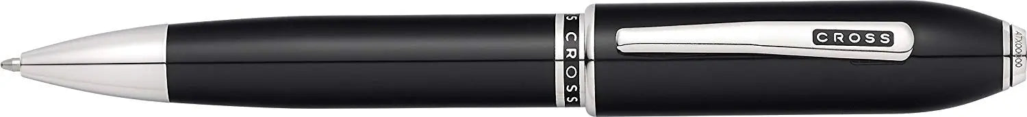 Cross Peerless Refillable Twist-Action 125 Obsidian Lacquer Ballpoint Pen - Black Cross