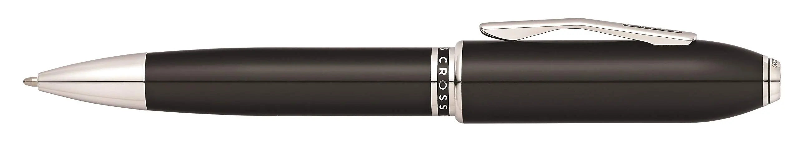 Cross Peerless Refillable Twist-Action 125 Obsidian Lacquer Ballpoint Pen - Black Cross