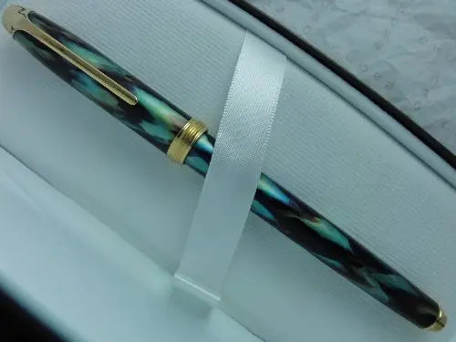Cross Pinnacle Peacock Lacquer and 22K Gold Rollerball Pen by Cross Cross