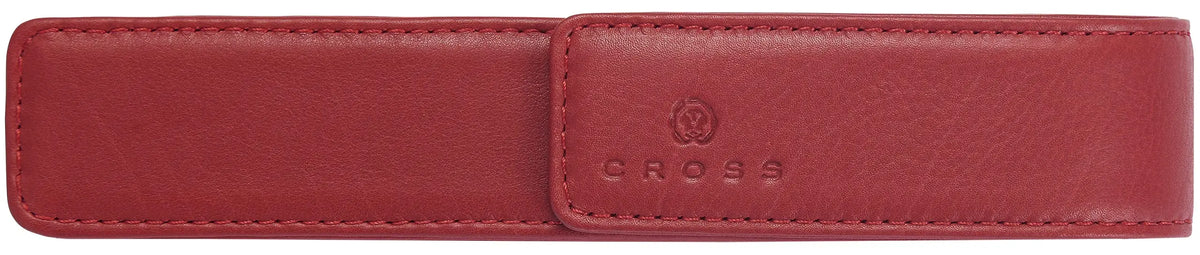 Cross Red Leather Single Pen Pouch cross