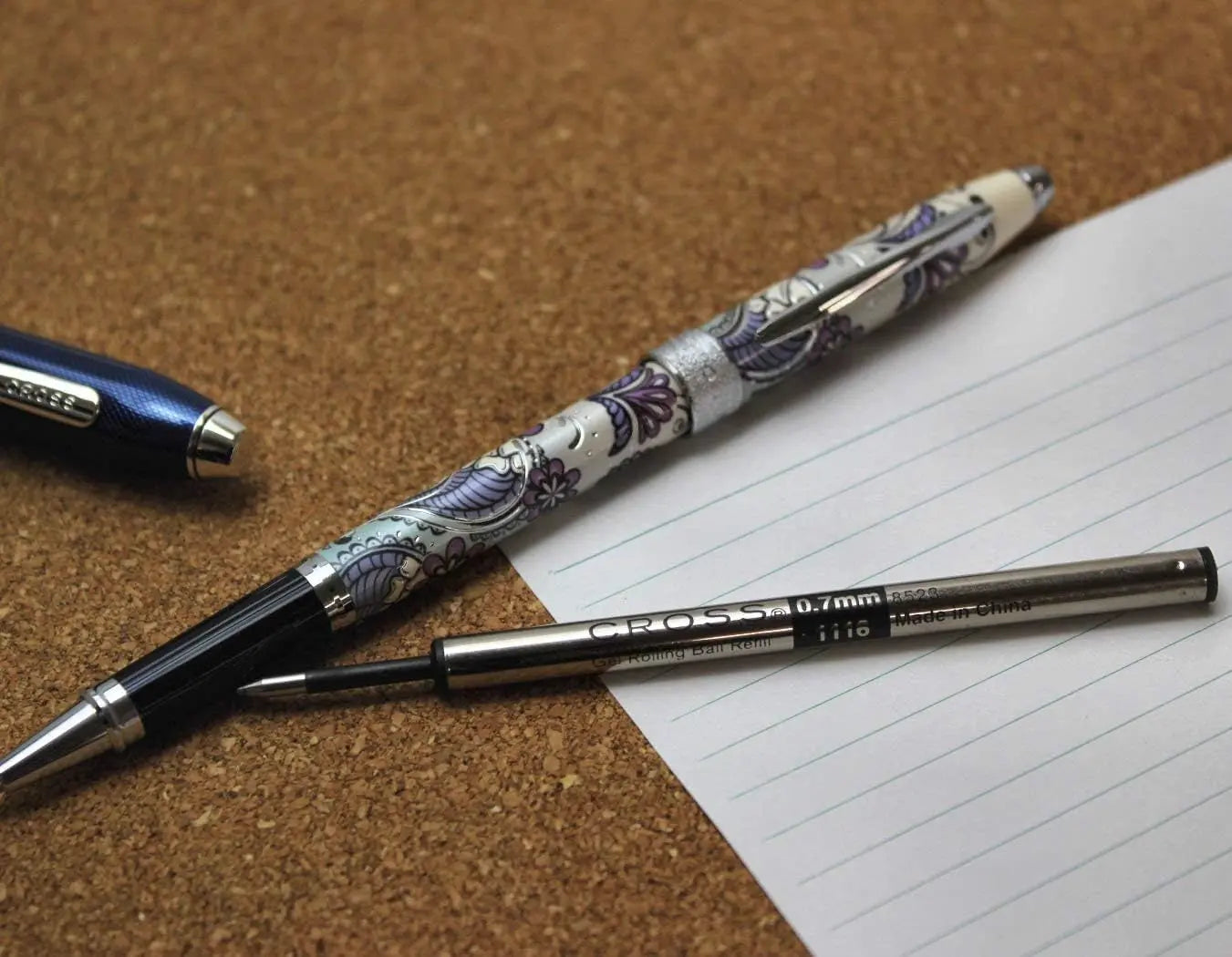 Cross Refill for Selectip Gel Roller Ball Pen, Black, 1 per Card (8523) (Thrее Рack, Black) crosspenmall.com