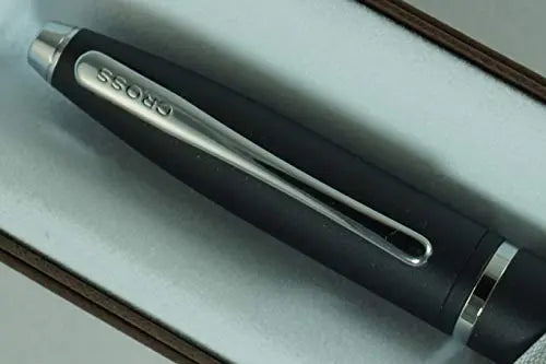 Cross Satin Black with Cross signature mid Band Calaise Selectip Rollerball Ballpoint Pen. Gift Pen for Anyone - crosspenmall.com
