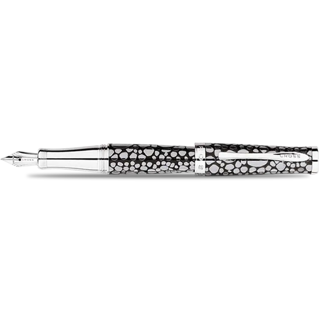 Cross Sauvage Exotic Textured Stingray Finish Pattern with Cross Signature Center Band Fountain Pen - crosspenmall.com
