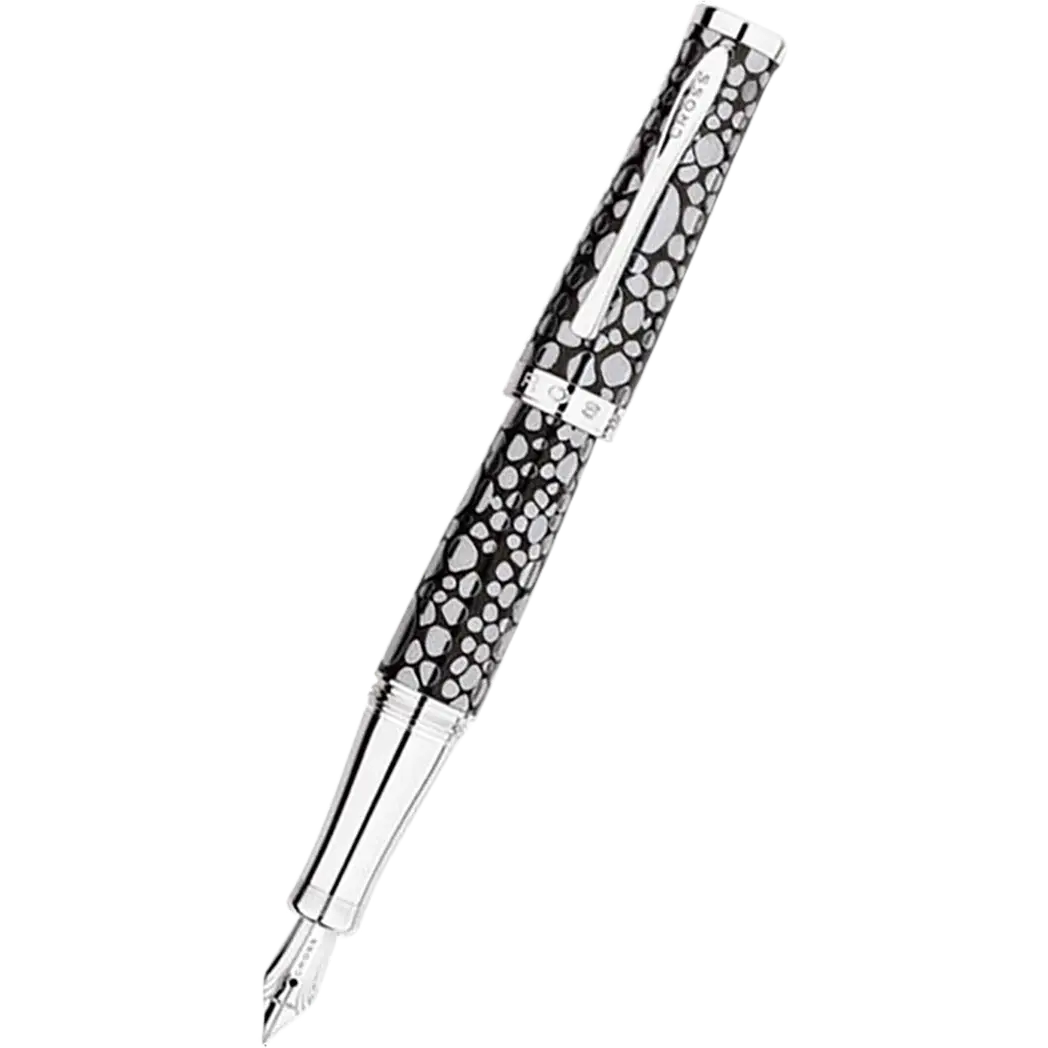 Cross Sauvage Exotic Textured Stingray Finish Pattern with Cross Signature Center Band Fountain Pen - crosspenmall.com