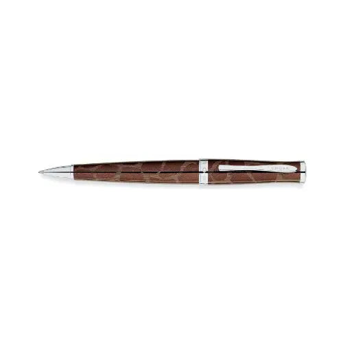 Cross Sauvage Tourmaline Lacquer and Giraffe Pattern Ball Pen - Brown - crosspenmall.com