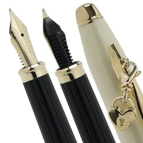 Cross Sentiment Fountain Pen Pearlescent White with Medium Nib crosspenmall.com