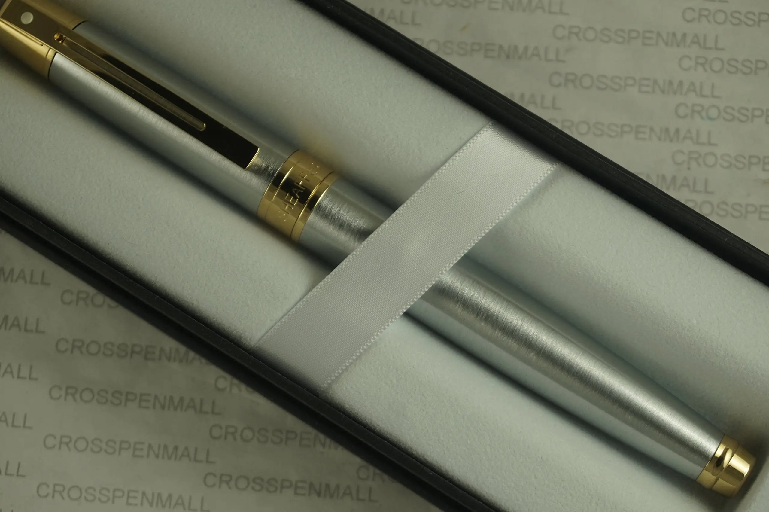 Cross Sheaffer 300 Brushed and polished Barrel with Gold Appointments Spring loaded and fluid clip Medium Point Rollerball Pen A great gift for any occasion. - crosspenmall.com