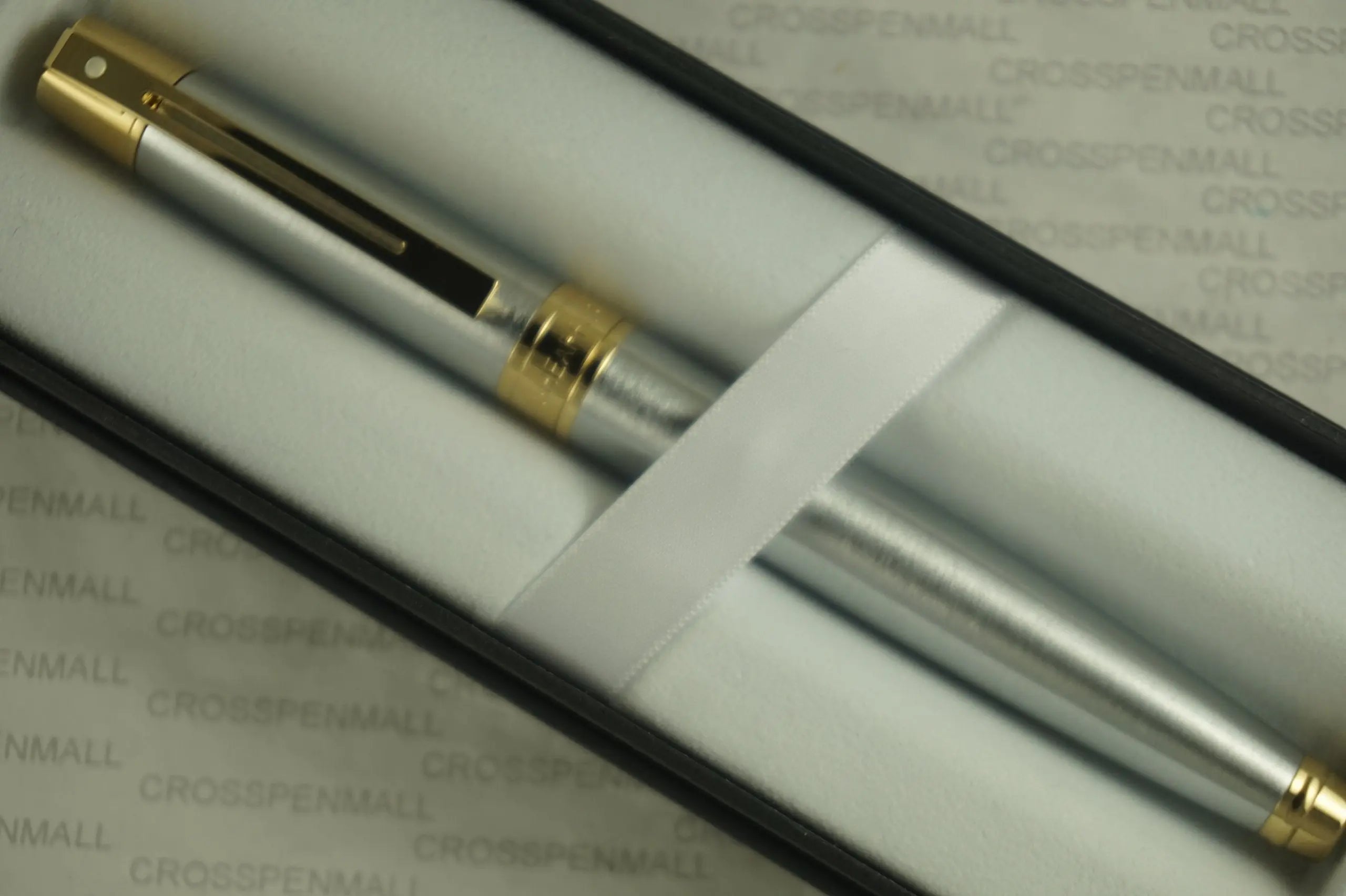 Cross Sheaffer 300 Brushed and polished Barrel with Gold Appointments Spring loaded and fluid clip Medium Point Rollerball Pen A great gift for any occasion. - crosspenmall.com