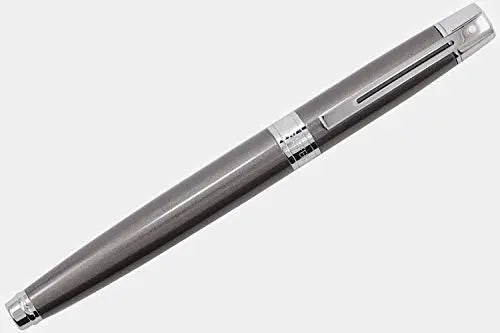 Cross Sheaffer 300 Collection II Metallic Brownish Grey, Compact, Polished Barrel and Appointments Medium Fountain Pen - crosspenmall.com