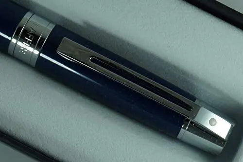 Cross Sheaffer 300 Metallic Midnight Blue with Polished Appointments Medium Ballpoint Pen, A Great Christmas, Wedding, Birthday, Anniversary and Promotion Gift. Cross