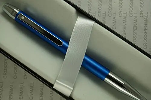 Cross Sheaffer Definie Matte Blue Finish and Polished Appointment with Sheaffer Signature dot of Excellence Slim Ballpoint Pen - crosspenmall.com