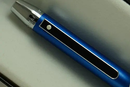 Cross Sheaffer Definie Matte Blue Finish and Polished Appointment with Sheaffer Signature dot of Excellence Slim Ballpoint Pen - crosspenmall.com