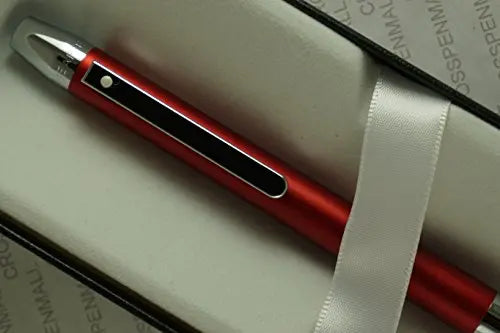 Cross Sheaffer Definie Matte Red Finish and polished appointment with Sheaffer Signature dot of excellence Slim Ballpoint pen - crosspenmall.com