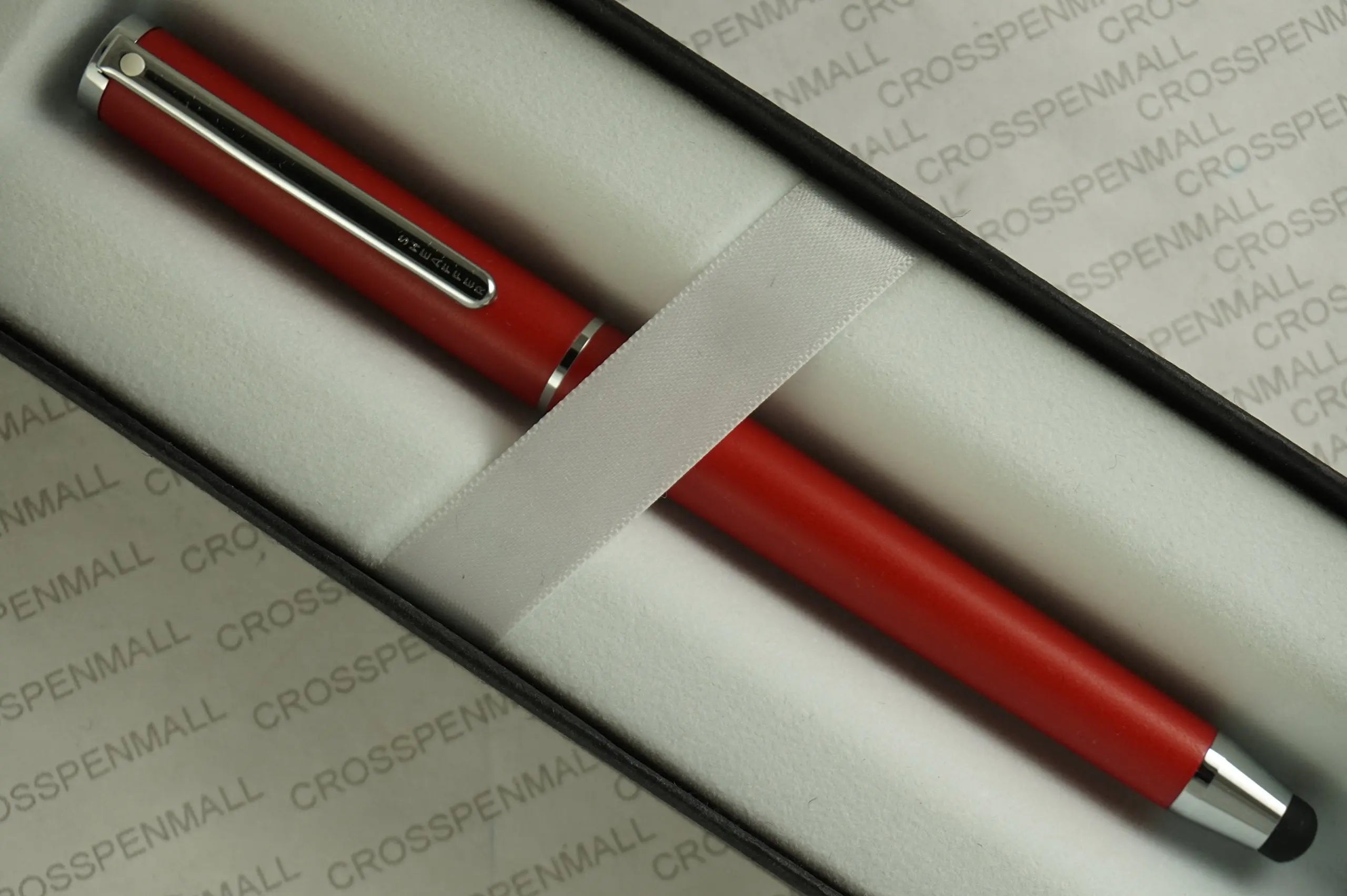 Cross Sheaffer, Matte Red with polished Appointments Ballpoint Pen with Stylus . - crosspenmall.com