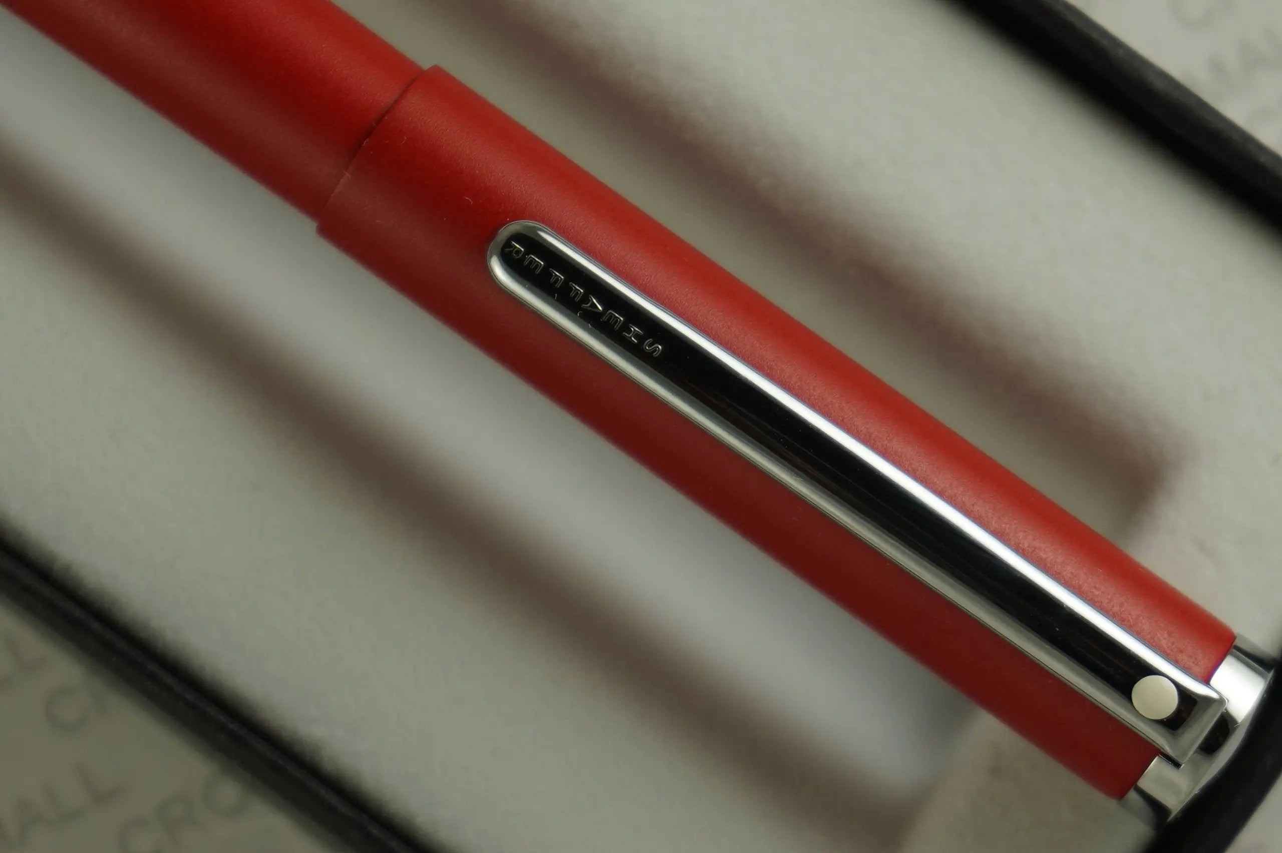 Cross Sheaffer, Matte Red with polished Appointments Ballpoint Pen with Stylus . - crosspenmall.com