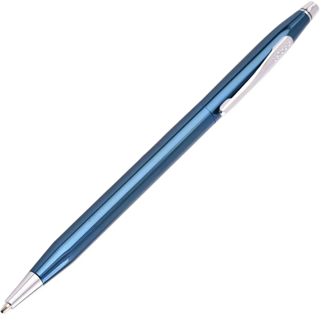 Cross Special Collection Classic Century Pearlescent Blue PVD Barrel and Polished Appointments Ballpoint Pen - crosspenmall.com