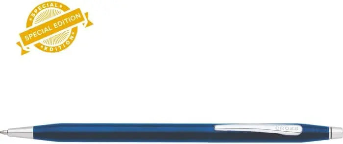 Cross Special Collection Classic Century Pearlescent Blue PVD Barrel and Polished Appointments Ballpoint Pen - crosspenmall.com