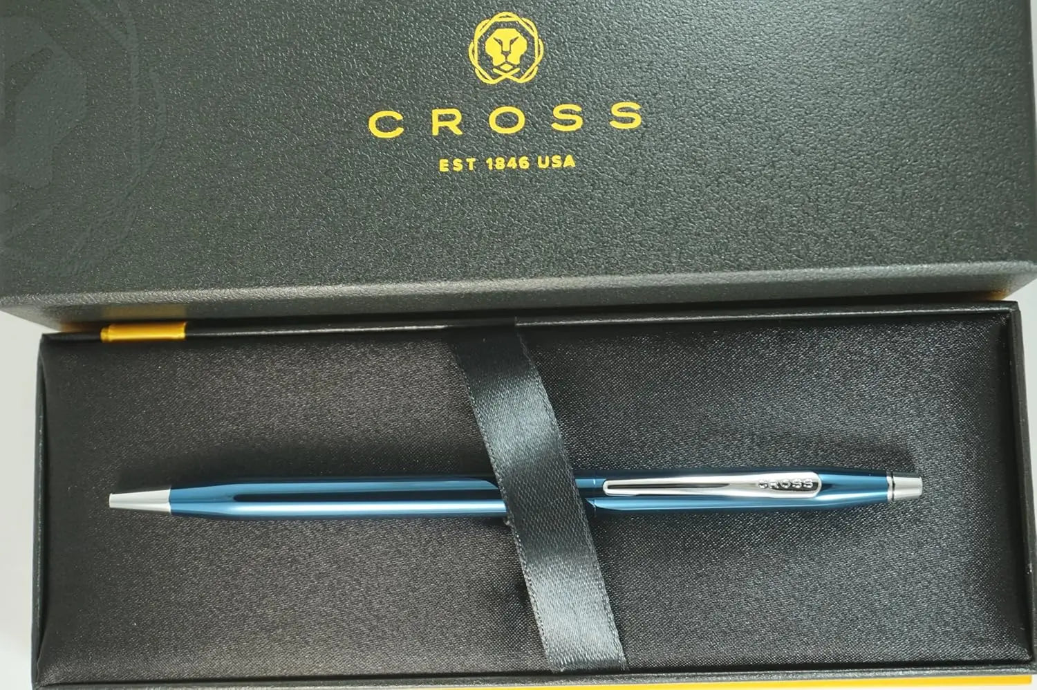 Cross Special Collection Classic Century Pearlescent Blue PVD Barrel and Polished Appointments Ballpoint Pen - crosspenmall.com
