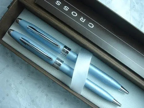 Cross Starlite Cool Sophistication, Hollywood Glamor and Galaxy of Stars Limited Edition Sky Blue Pen and Pencil Set crosspenmall.com