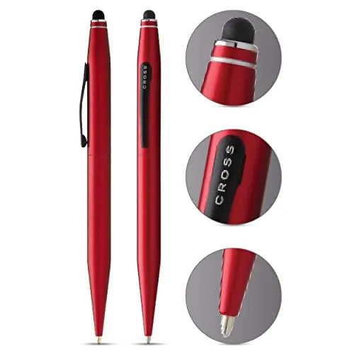 Cross Tech2 Ball Pen with Stylus (Red) in Blister Metallic Rot Jovi
