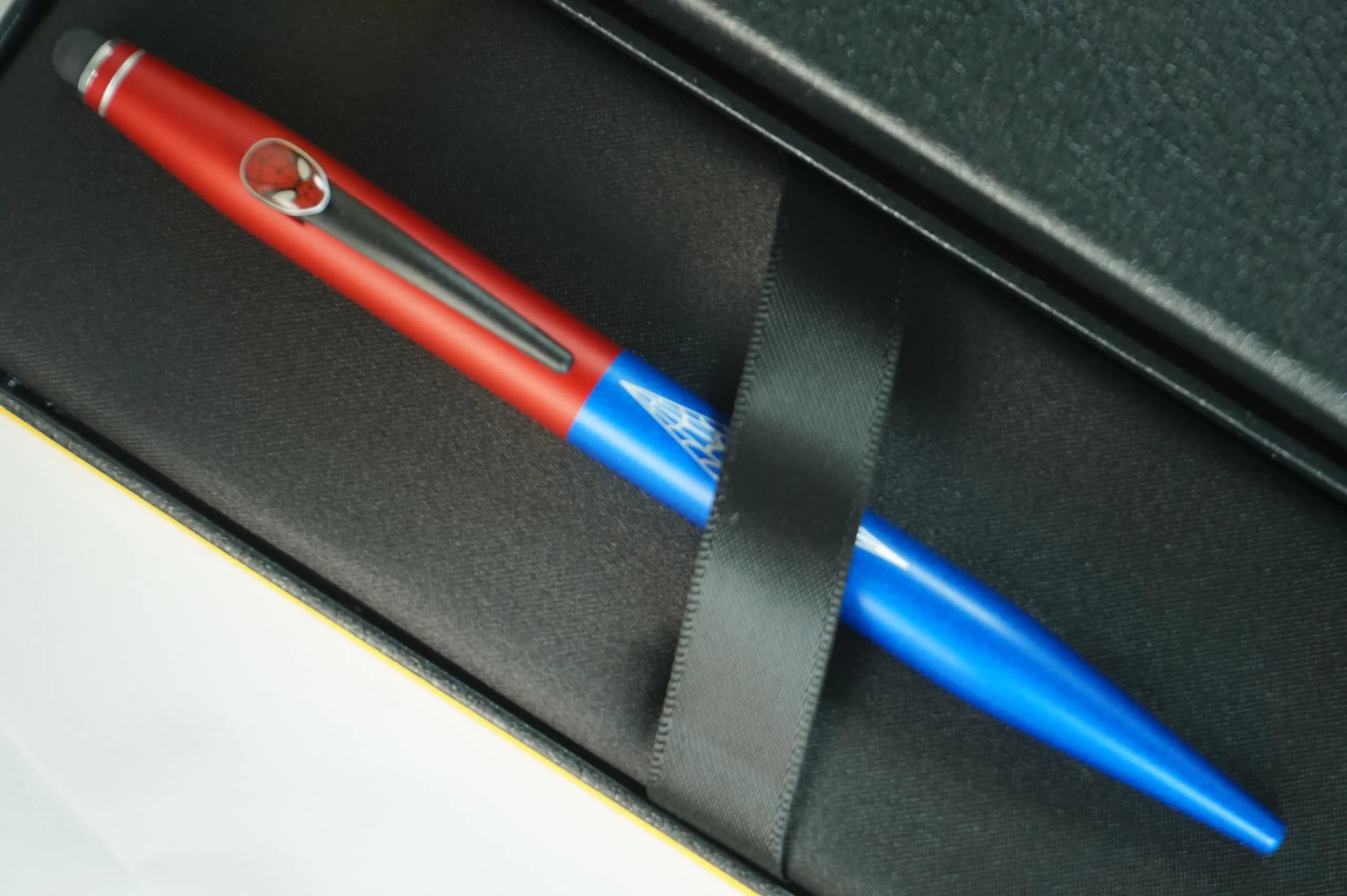 Cross Tech2 Refillable Ballpoint Pen with themed design, authentic character details, and Polished appointments, Marvel Spider Man - crosspenmall.com