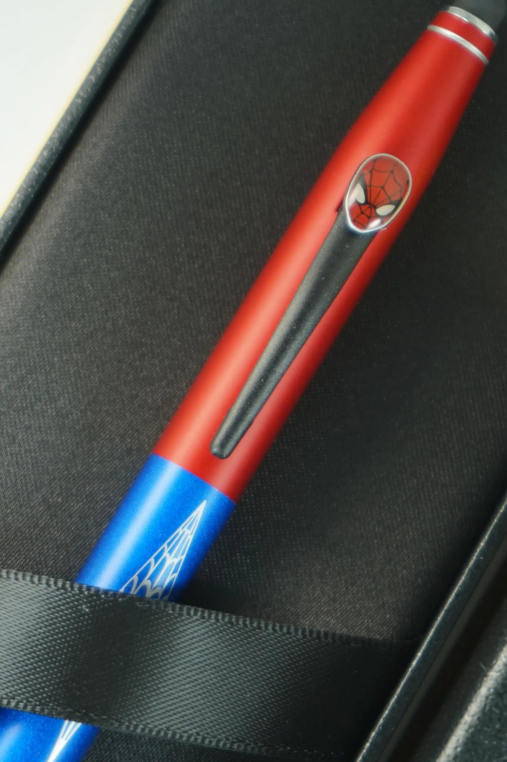 Cross Tech2 Refillable Ballpoint Pen with themed design, authentic character details, and Polished appointments, Marvel Spider Man - crosspenmall.com