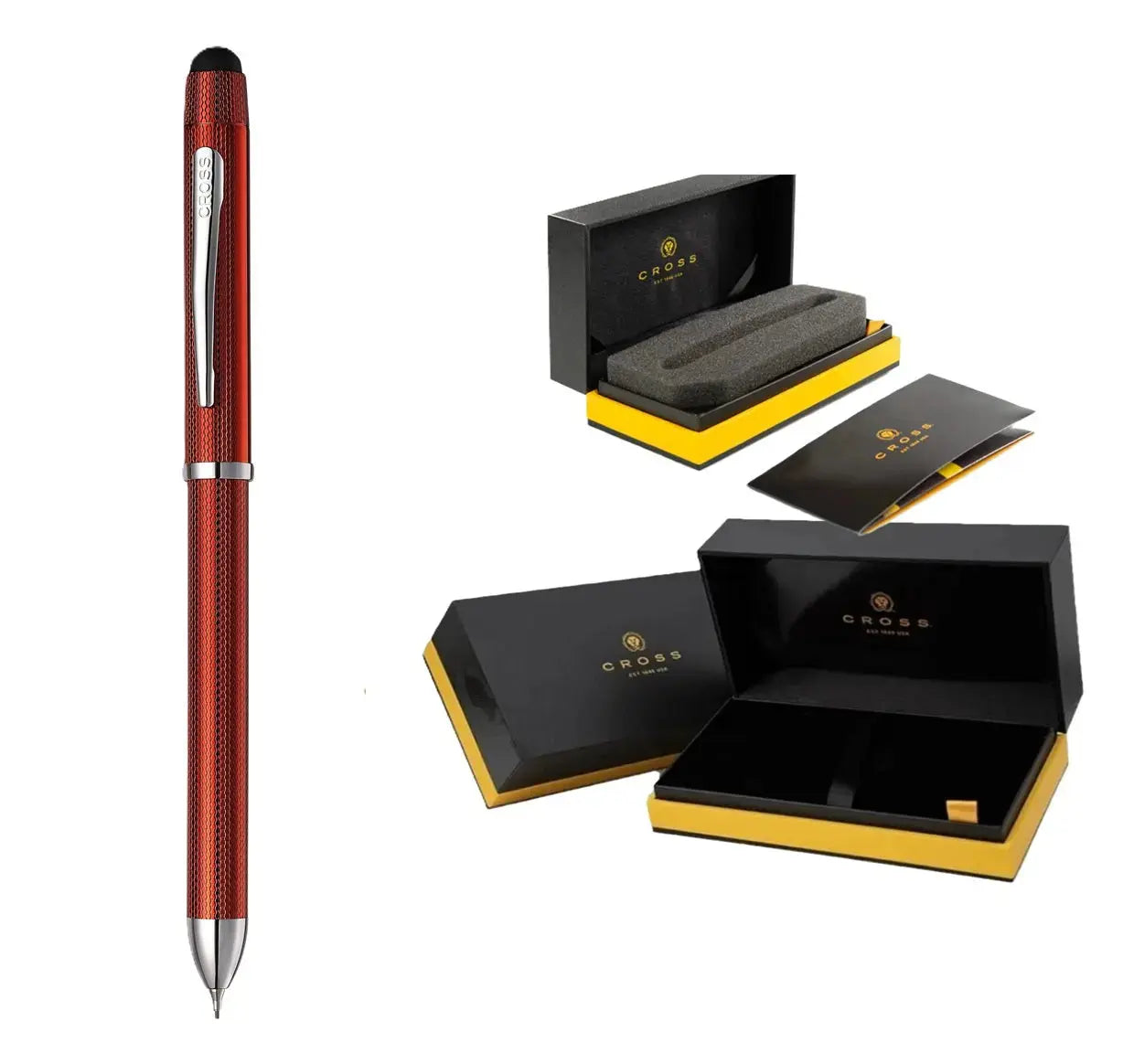 Cross Tech3+ PVD Multifunction Pen with Stylus and 0.5mm Lead Cross