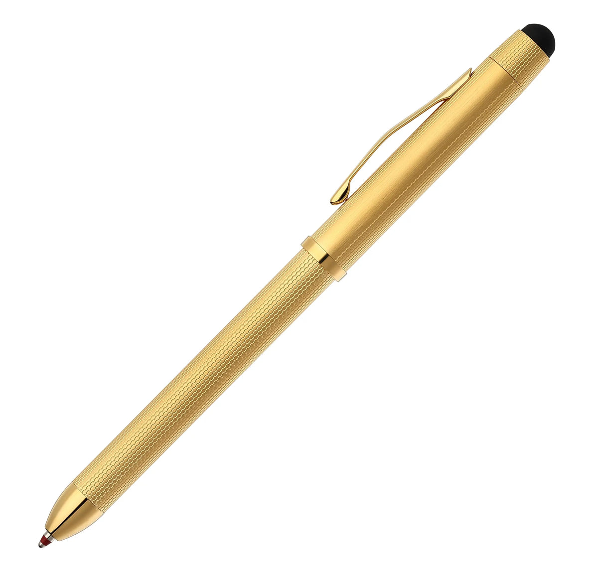 Cross Tech3+ Special Edition 3-in-1 Pen & Stylus -23KT Diamond Pattern Gold cross