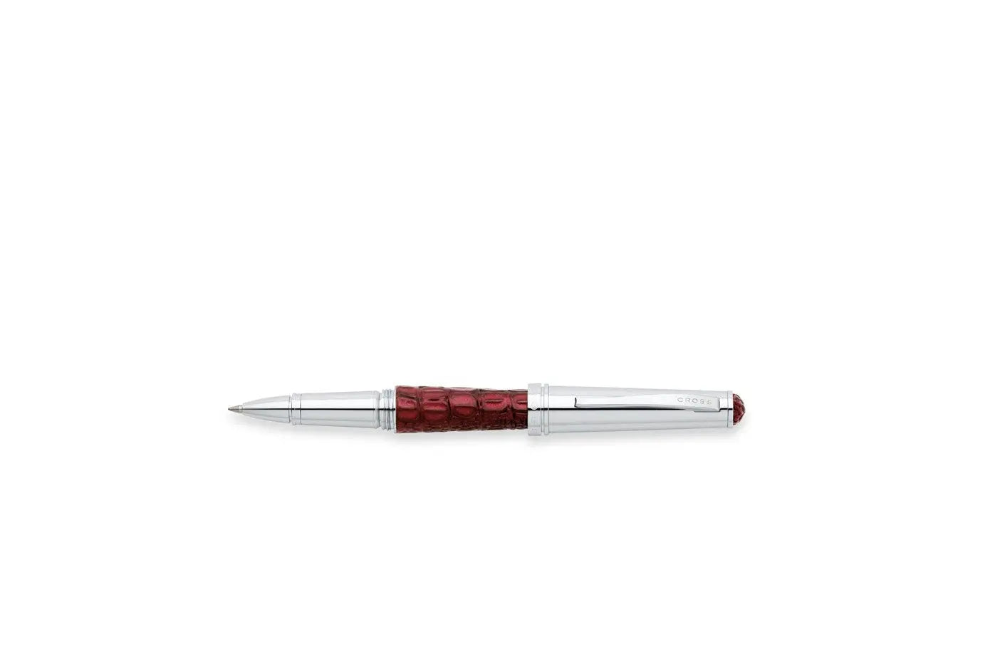 Cross Torero Bordeaux Crocodile Embossed Leather, Selectip RollerBall Pen Cross