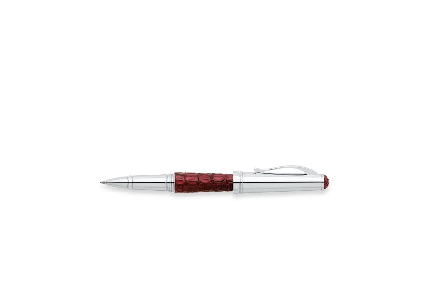 Cross Torero Bordeaux Crocodile Embossed Leather, Selectip RollerBall Pen Cross