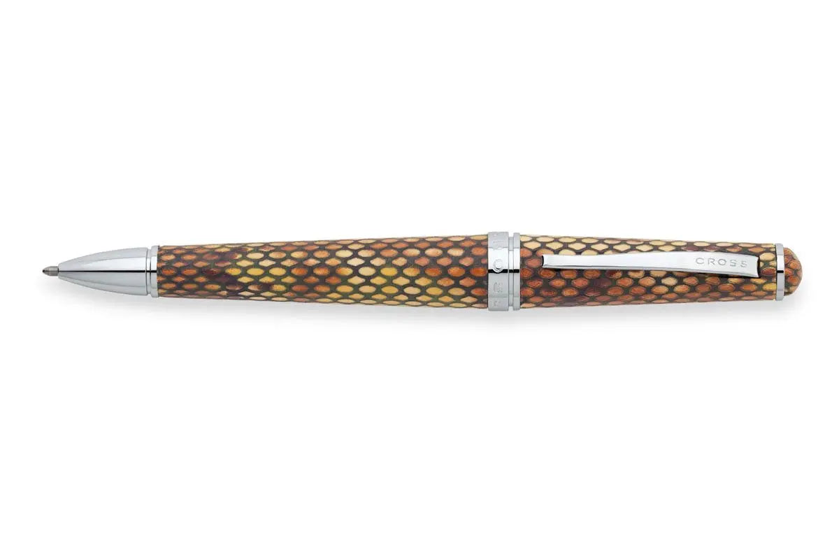 Cross Torero Desert Diamondback Leather, Ballpoint Pen, with Chrome Appointments (AT0542-3) Cross