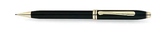 Cross Townsend Black Lacquer 0.5mm Pencil - crosspenmall.com