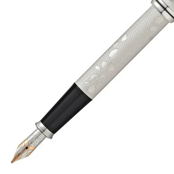 Cross Townsend Cherry Blossom Platinum Limited Edition Medium nib Fountain Pen with numbered Certificate of Authenticity (Copy) Cross