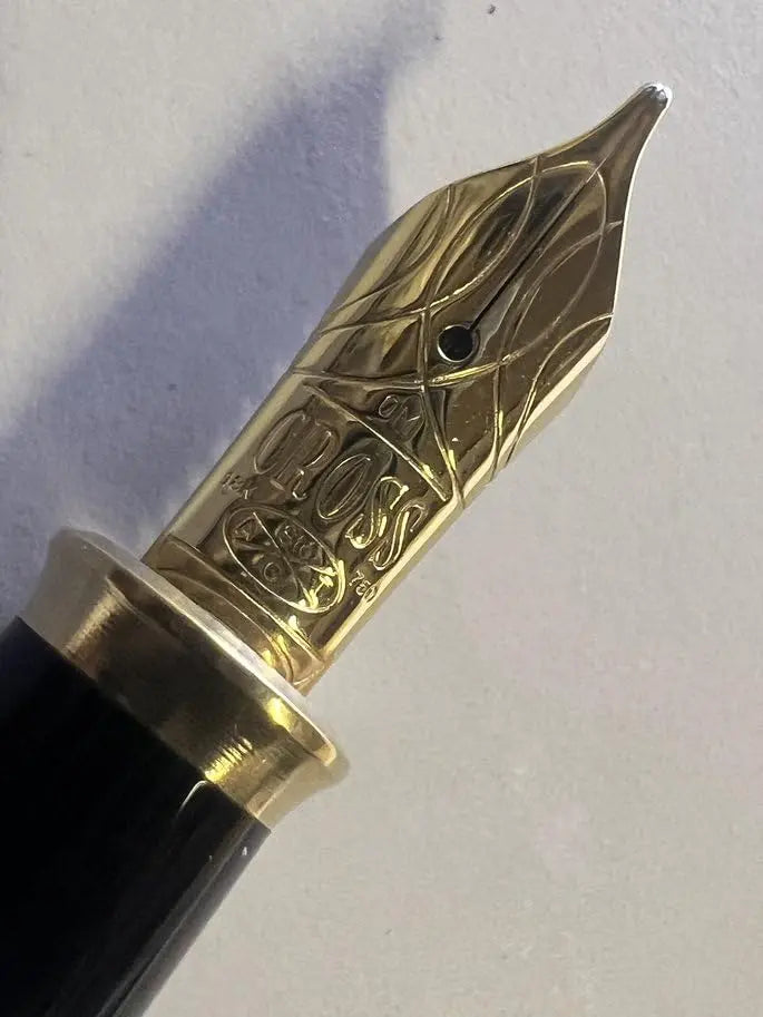Cross Townsend Fountain Pen Nib & Feed 18kt Gold Oblique Medium cross