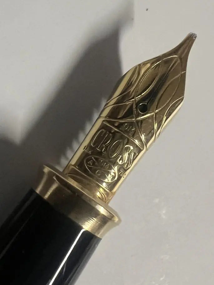 Cross Townsend Fountain Pen Nib & Feed 18kt Gold Oblique Medium cross