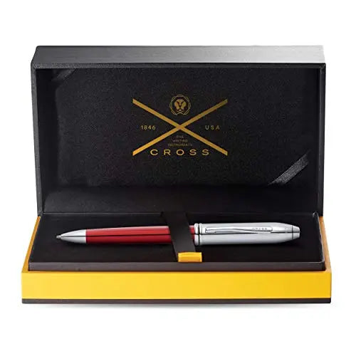 Cross Townsend Limited Edition Ballpoint Pen - Red Chrome Cross