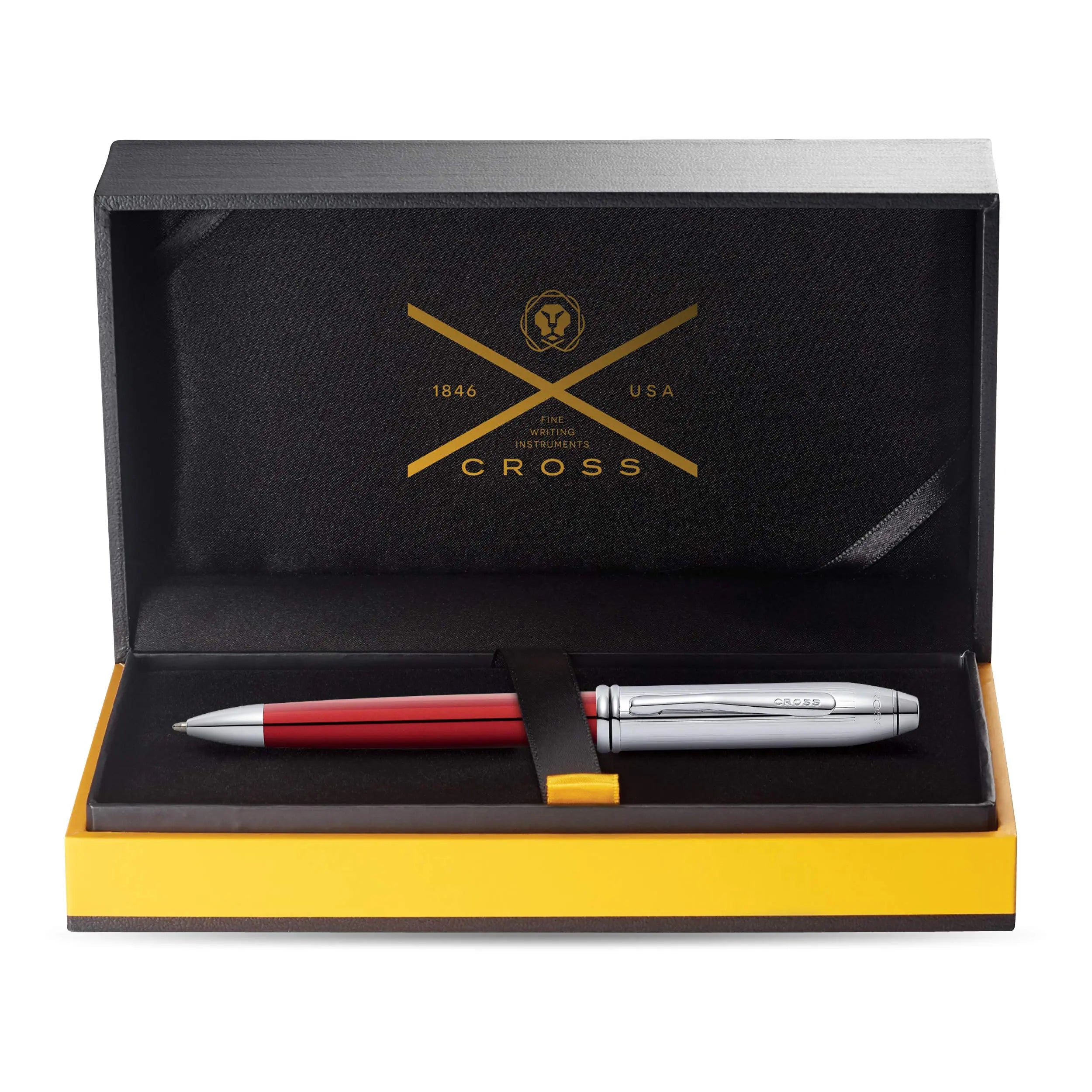 Cross Townsend Limited Edition Ballpoint Pen - Red Chrome Cross