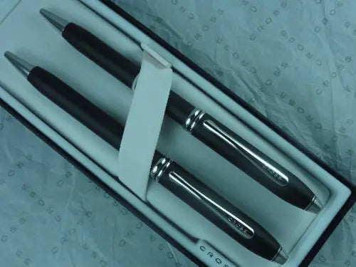 Cross Townsend Limited Edition Matte Black Pen and Pencil - crosspenmall.com