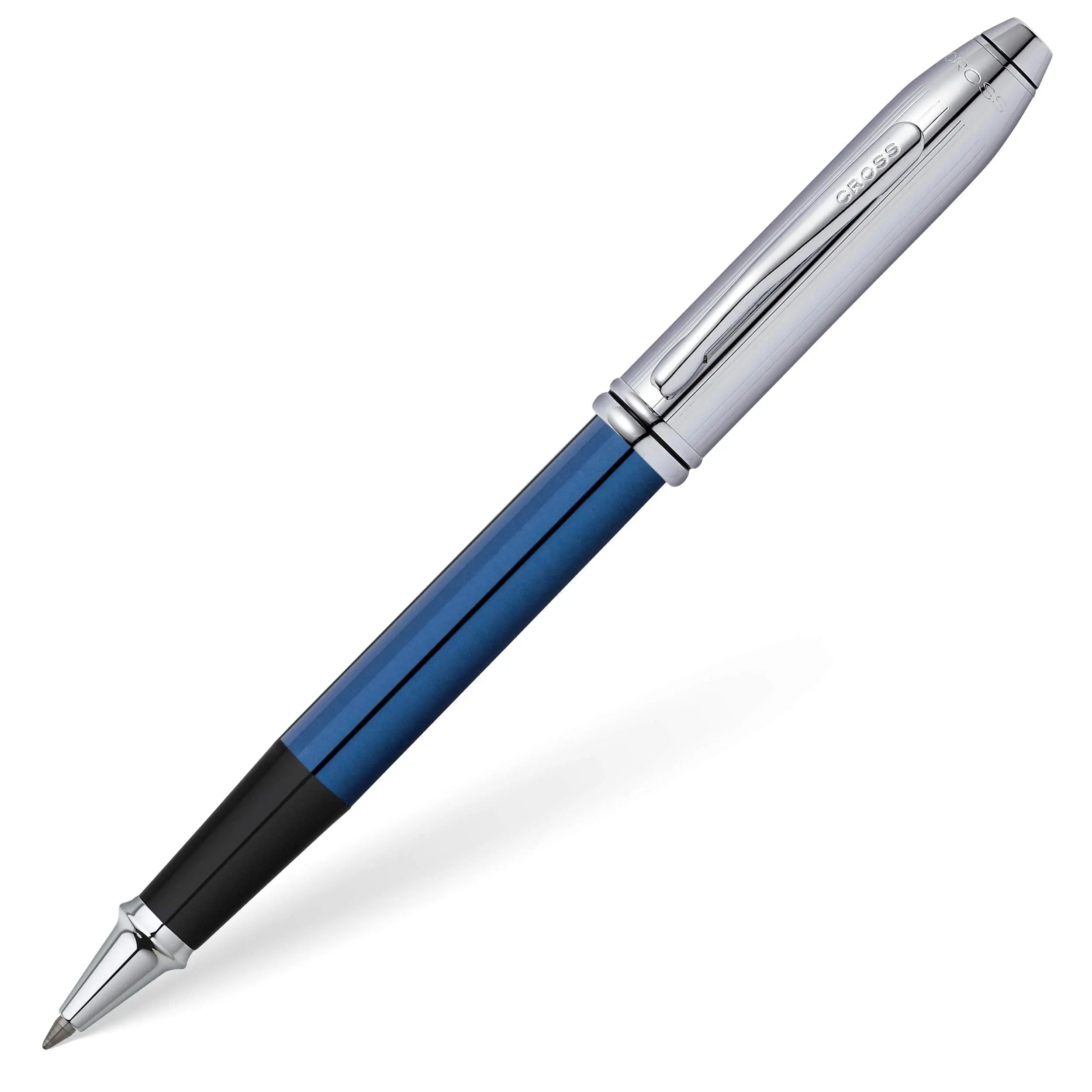 Cross Townsend Limited Edition Rollerball Pen - Blue/Chrome Cross
