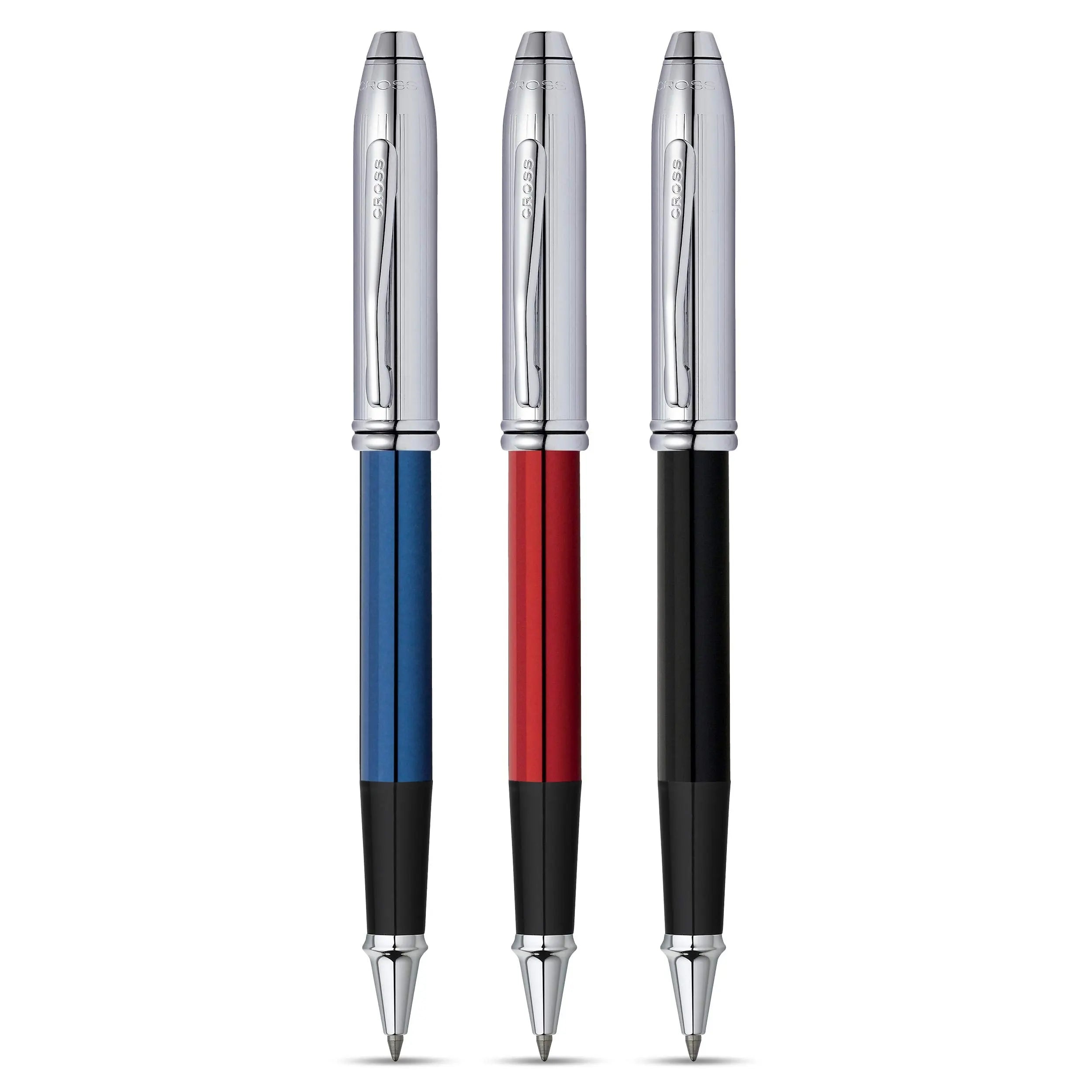 Cross Townsend Limited Edition Rollerball Pen - Blue/Chrome Cross